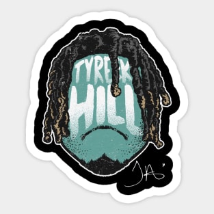 Tyreek Hill Miami Player Silhouette Sticker